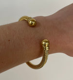 Cable Cuff-gold