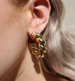 Coiled Gold Hoops
