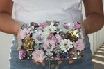 Floral Frida Clutch - black
