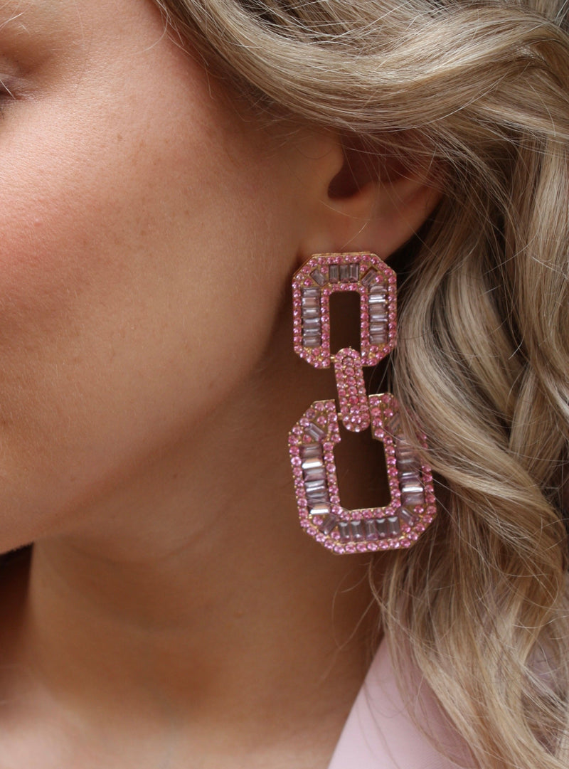 Crystal Window Drops - pink
