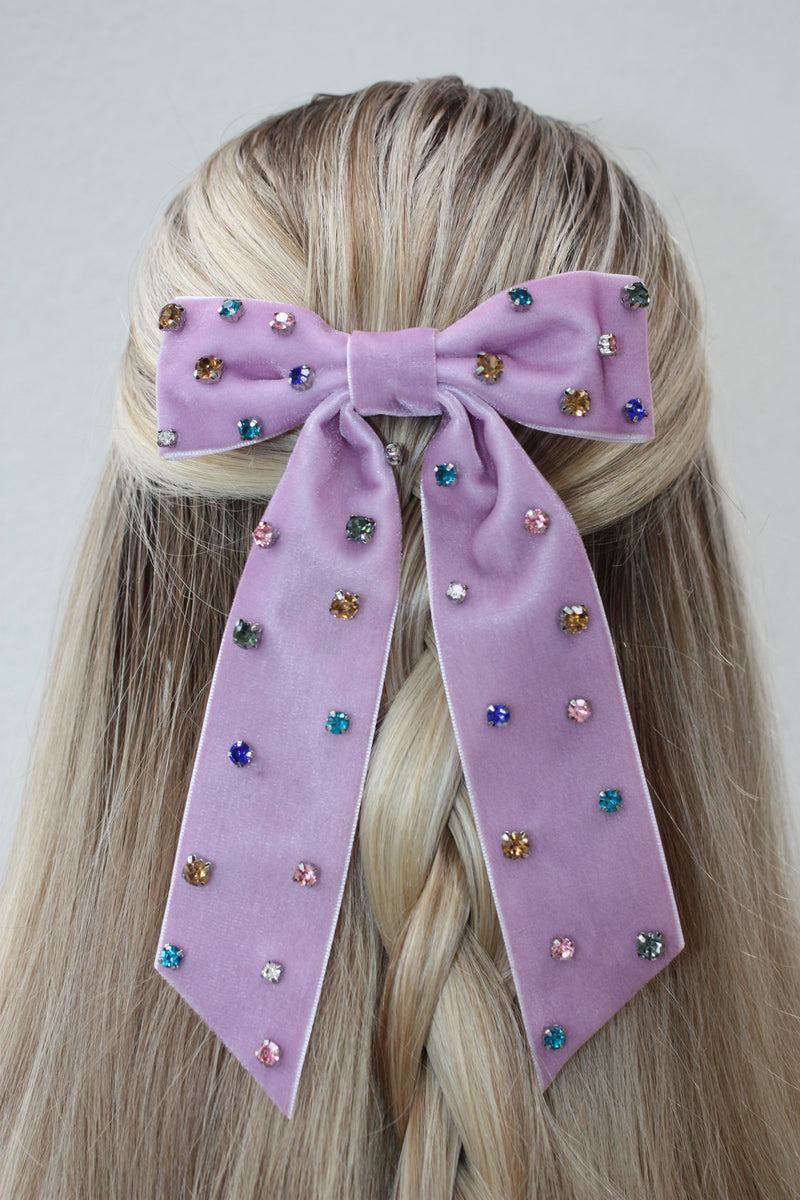 Preppy Party Girl Bow - violet
