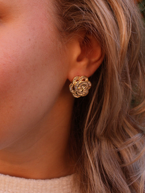 Baguette Bloom Studs - gold