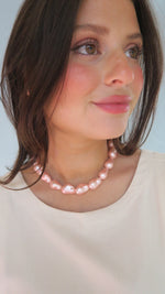 Ariel Pearl Collar - Pink