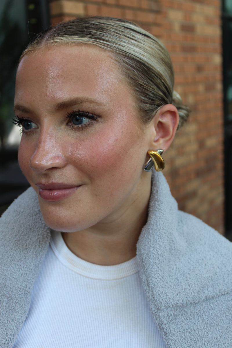 Crossover Studs - Mixed Metal