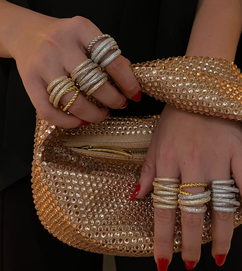 Bling Hattie Bag - Gold