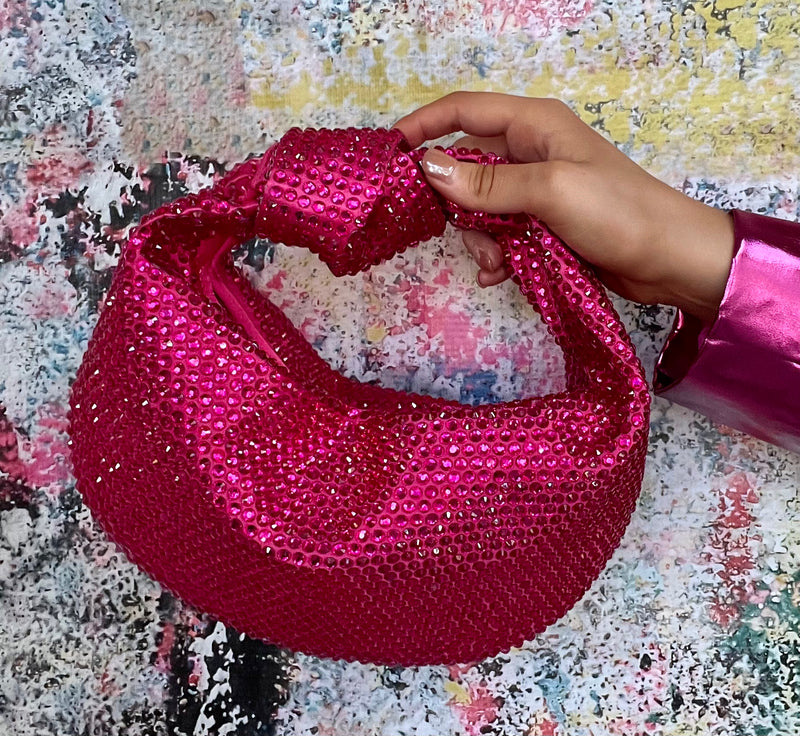Bling Hattie Bag - Hot Pink