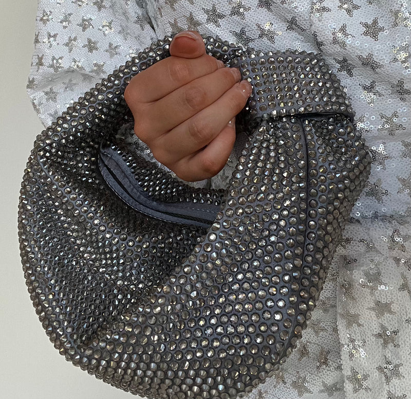 Bling Hattie Bag - Silver