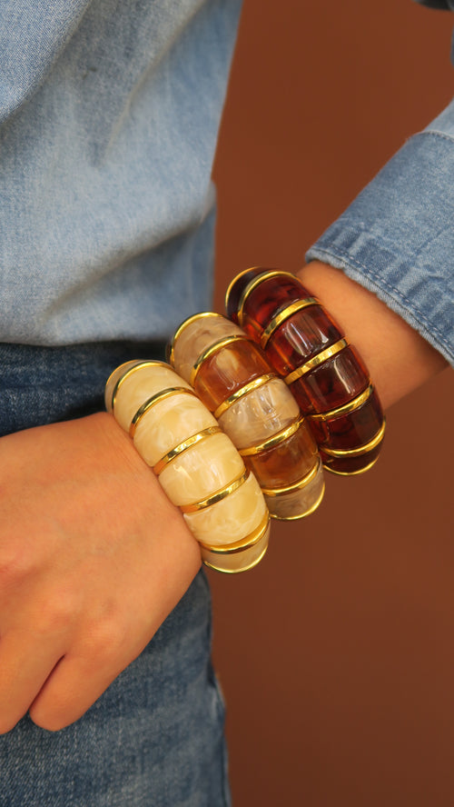 Lennon Bangle - Ivory