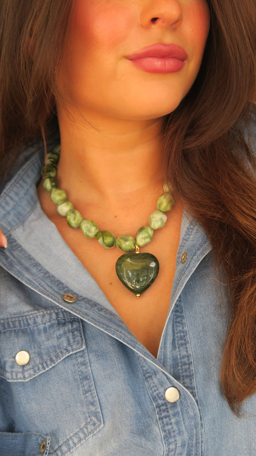 Amour Necklace - Sage (PRE-ORDER)