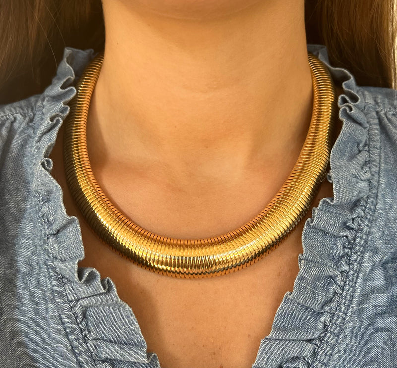 Gold Cobra Necklace