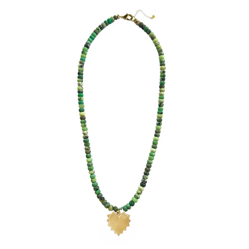 Long Green Paloma Necklace