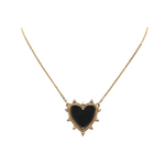 Black Heart Pendant Necklace