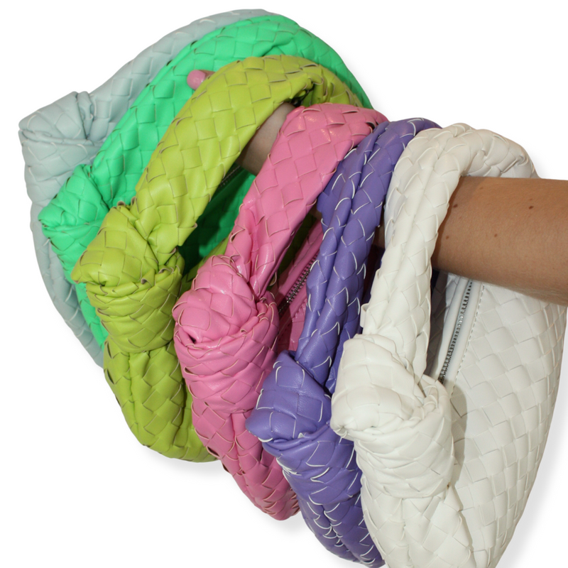 Braided Hattie Bag - Lime