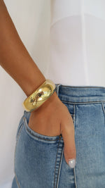 Rounded Gold Bangle - more sizes