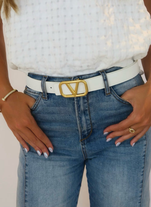 Sasha Belt - White