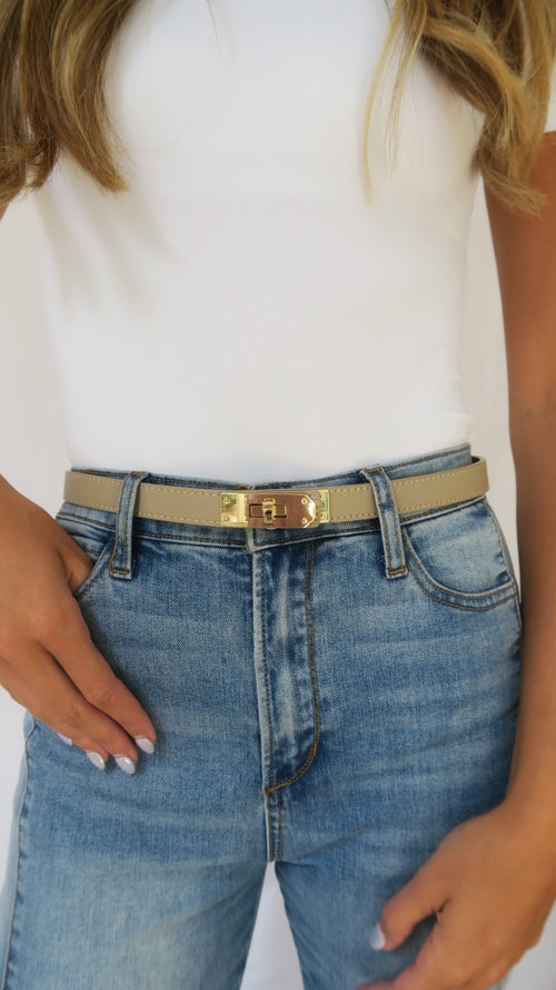 Latch Belt - Taupe