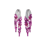 Cascading Flower Drops - Fuchsia