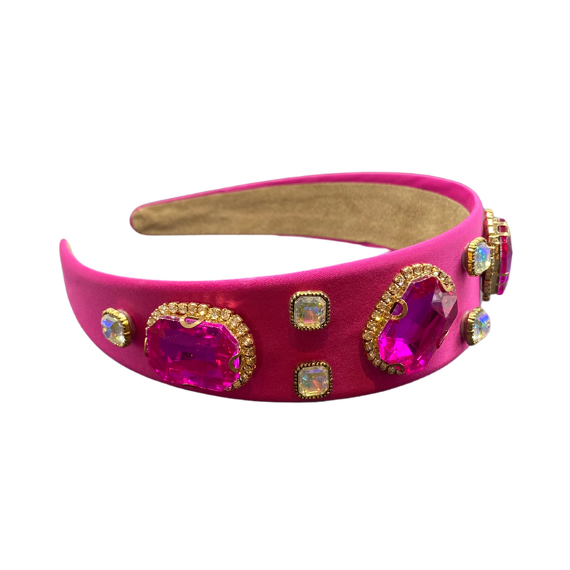 Pink Gem Headband