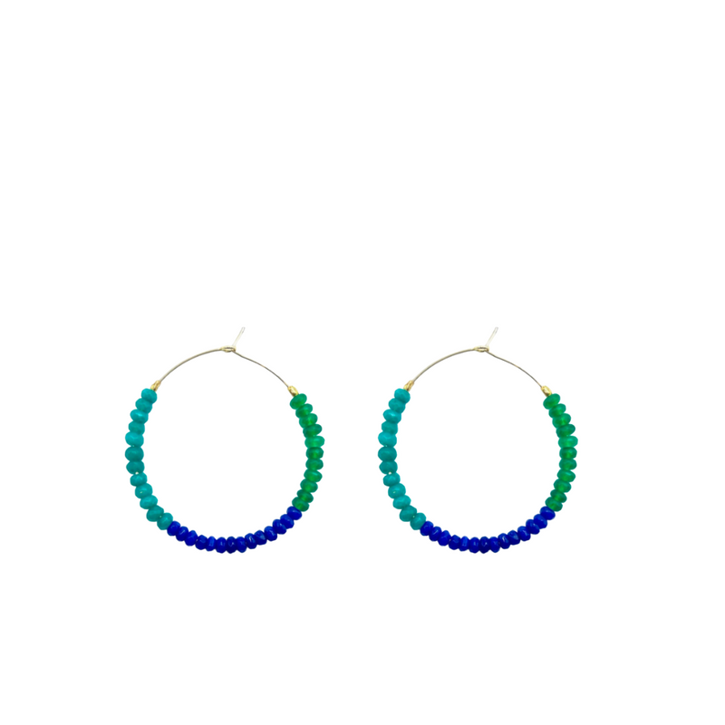 Sugar Gem Hoops-mixed lime