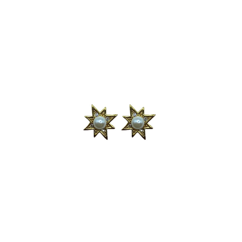Abstract Pearl Stud