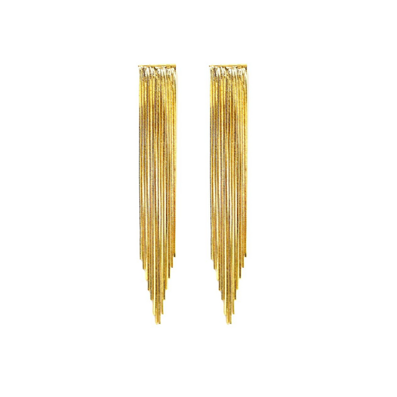 Rachel Gold Fringe Earrings