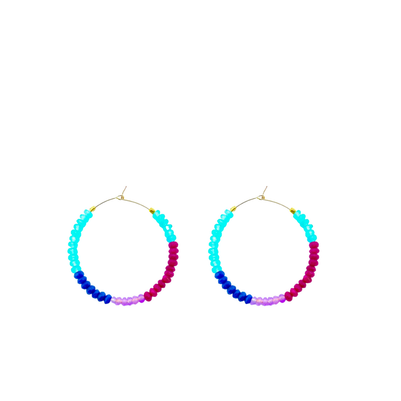 Sugar Gem Hoops- berry blend