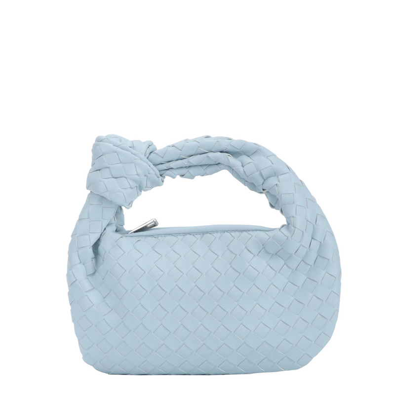 Braided Hattie Bag - Arctic Blue