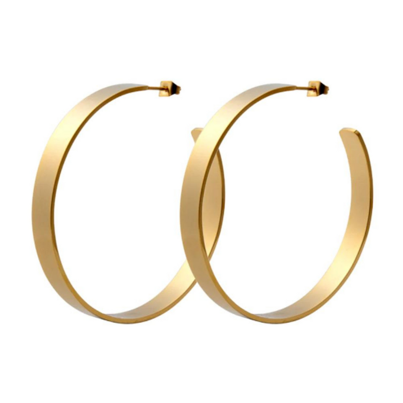 Clio Flat Hoops