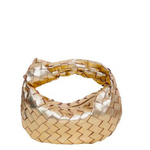 Braided Hattie Bag - Metallic Gold