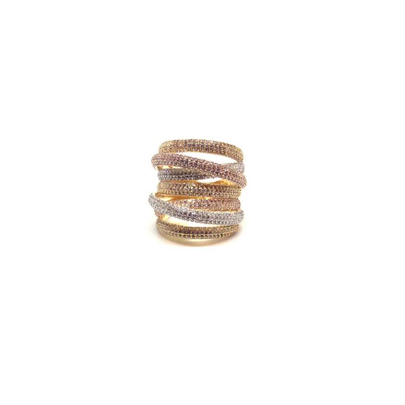 Grande Twisted Luxe Ring-Mixed Metal