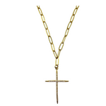 Lexi Pave Cross Necklace