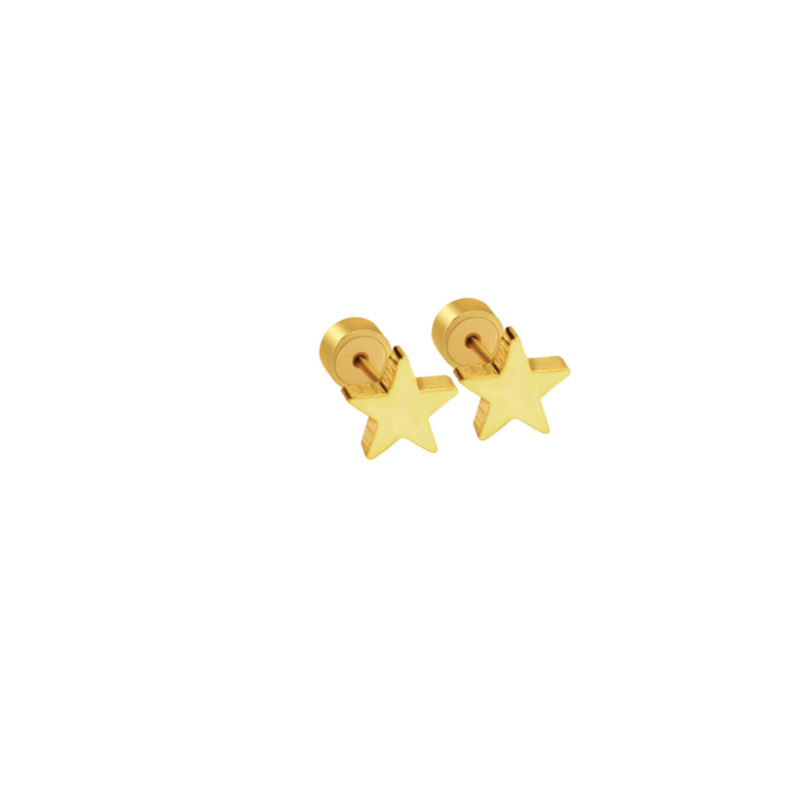 Gold Star Studs