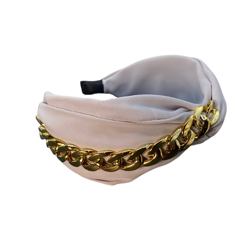 Knotted Chain Headband - lavender