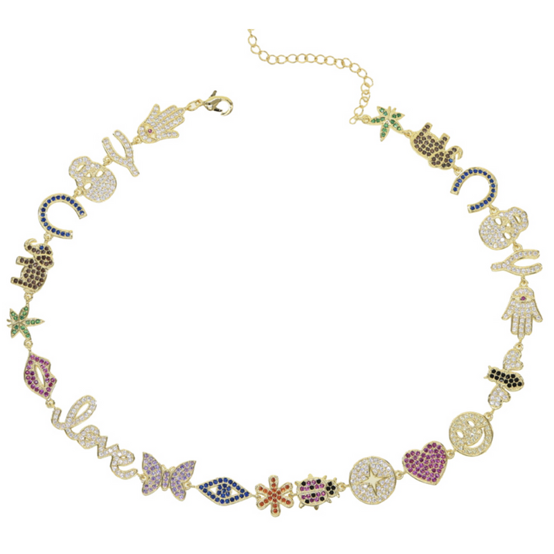 Rainbow Mantra Necklace