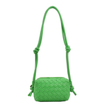 Braided Shoulder Bag - Green