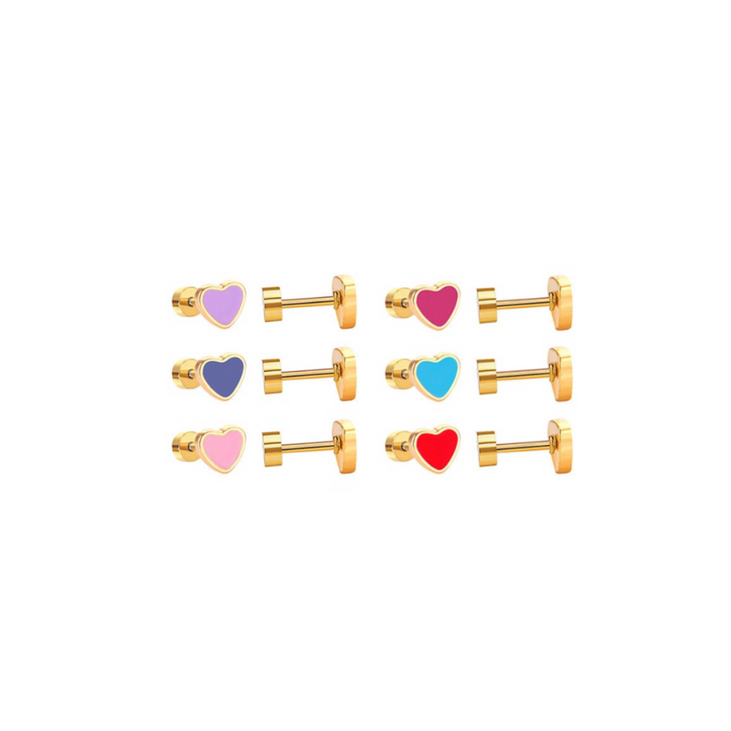 Color my Heart Studs (more colors)