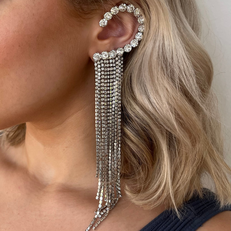 Eye Catching Ear Crawler - Silver