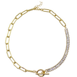 Half Infinity Gold Chain Necklace