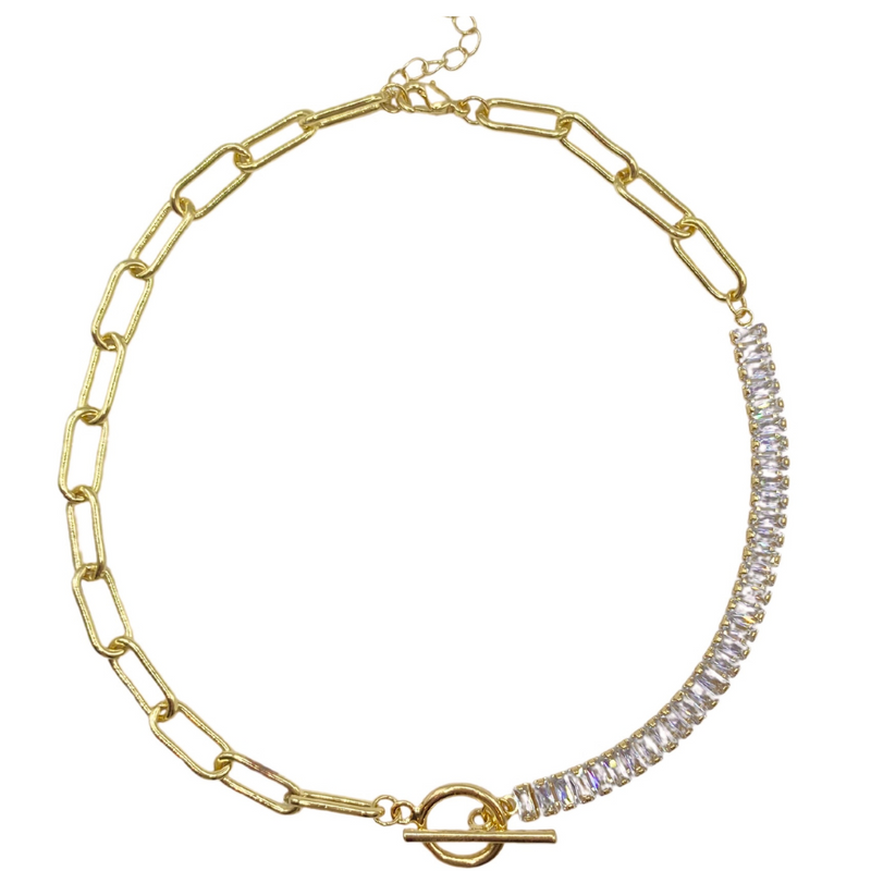 Half Infinity Gold Chain Necklace