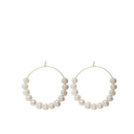 Pretty in Pearl Hoops