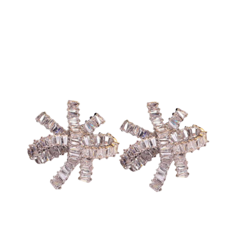 Large Bowknot Studs - Silver