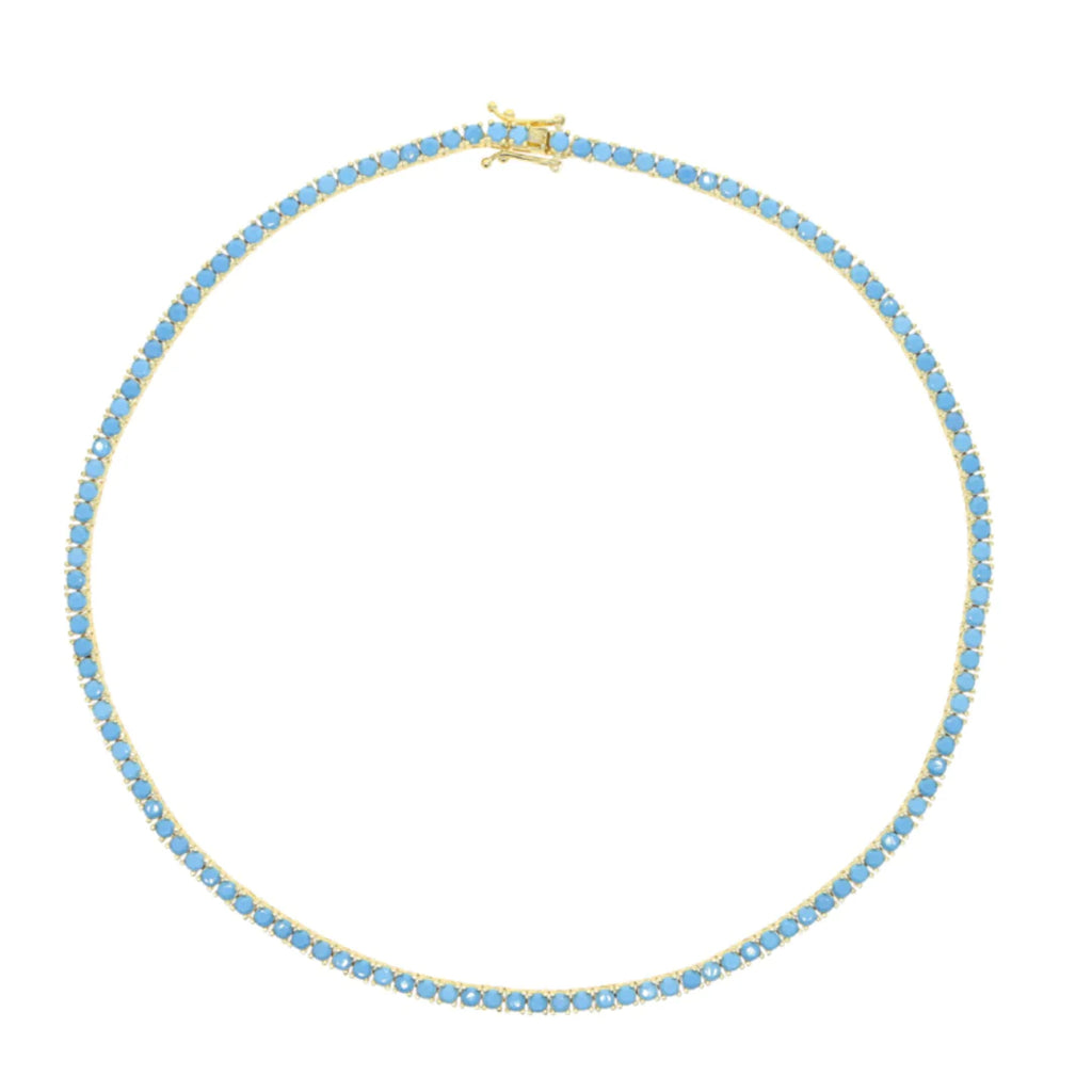 Turquoise Tennis Necklace – Accessory Concierge