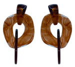 Resin Chain Drops - Brown