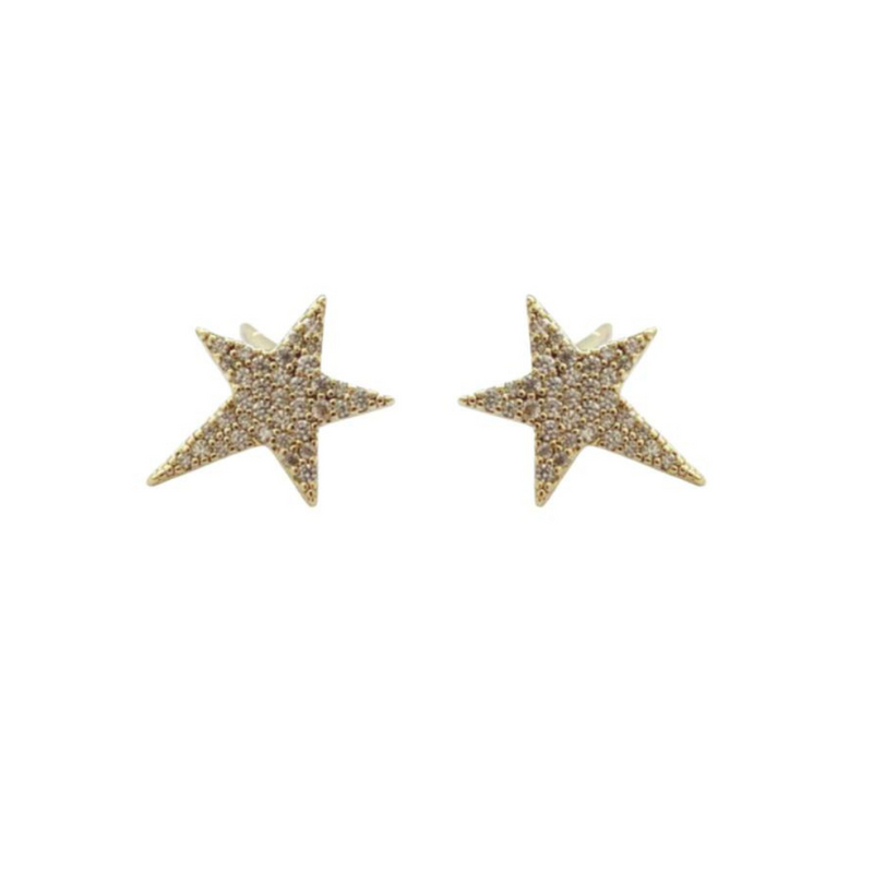 Pave Star Studs