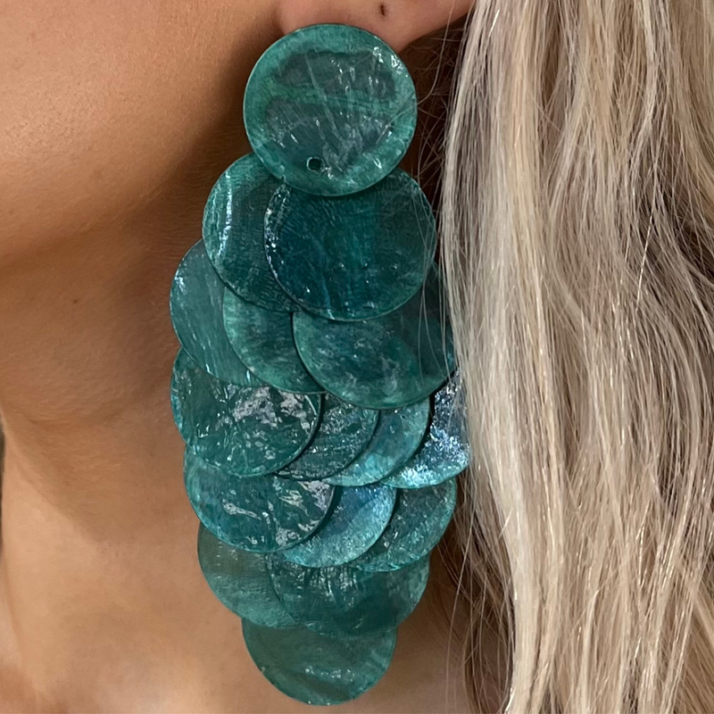Sea Glass Drops - Turquoise