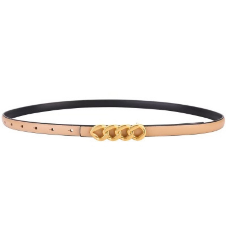 Quad Chain Belt - Tan