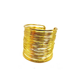 Gold Wire Cuff
