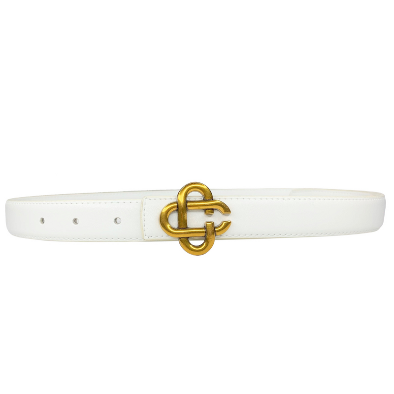 Criss Cross Belt - White