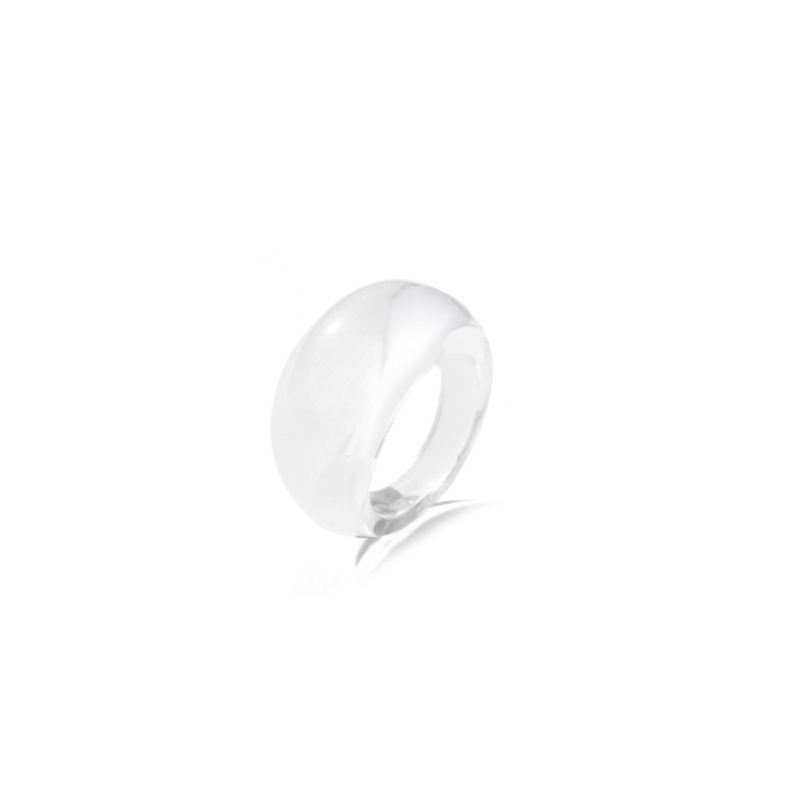 Acrylic Marble Dome Ring