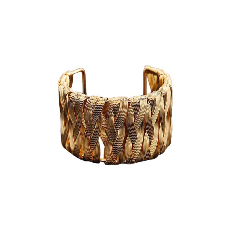 Gold Braided Cuff